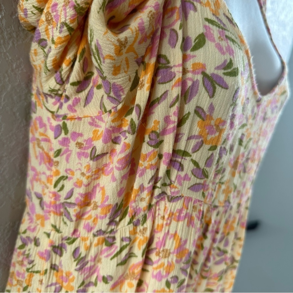 Billabong Take a Chance Printed Tiered Baby-Doll Dress size large - Picture 11 of 12
